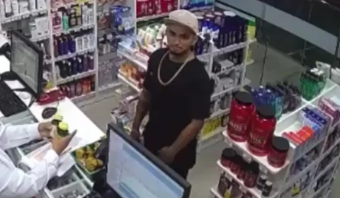 VÍDEOS: Homem é preso por vários roubos a drogarias em Manaus