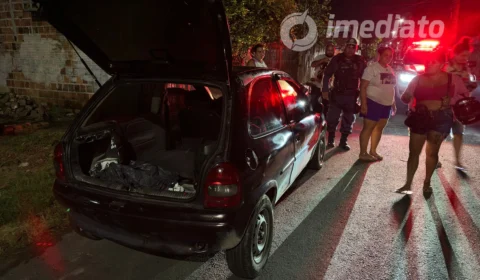 Vídeo: Polícia recupera carro roubado no bairro Colônia Terra Nova