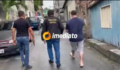Preso homem que espancava mulher na frente do filho