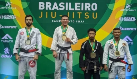 Atletas conquistam mais quatro medalhas na reta final do Campeonato Brasileiro de Jiu-Jítsu
