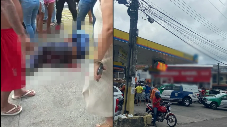 VÍDEO: frentista é baleado enquanto trabalhava em posto de combustível