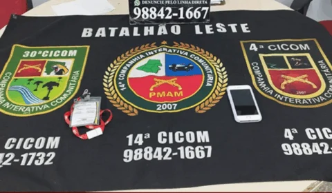 Suspeito é agredido por passageiros e preso após roubo a ônibus em Manaus