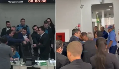 VÍDEOS: Vereadores brigam durante sessão na Câmara Municipal de Boa Vista