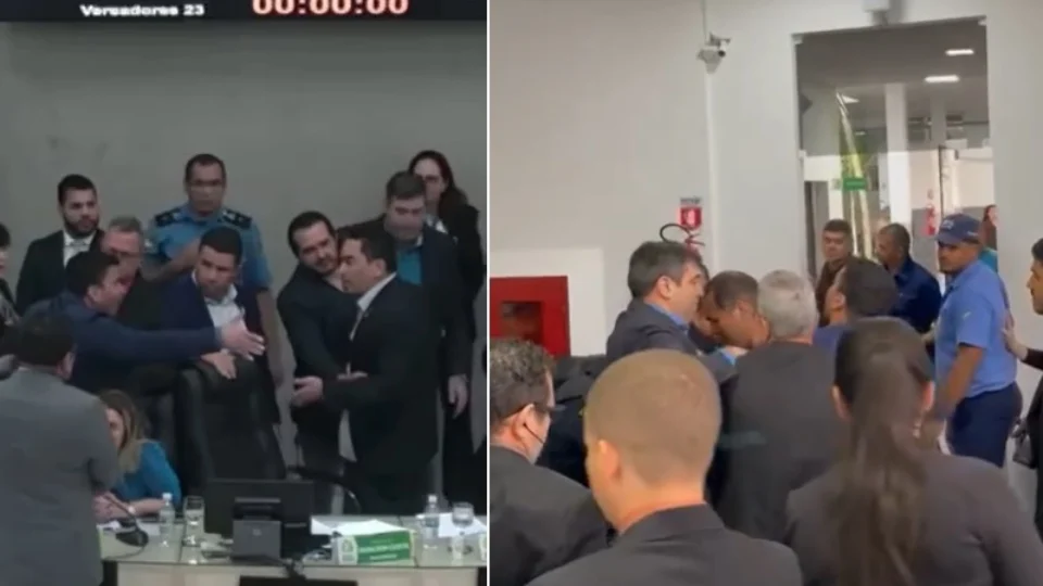 VÍDEOS: Vereadores brigam durante sessão na Câmara Municipal de Boa Vista