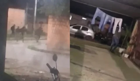 VÍDEOS: Moradores de Rio Preto da Eva ficam no meio do fogo cruzado na guerra entre facções