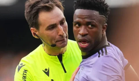 Federação Espanhola anula cartão vermelho dado a Vinicius Júnior