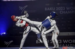 Caroline Santos conquista medalha de prata no Mundial de Tae-kwon-do