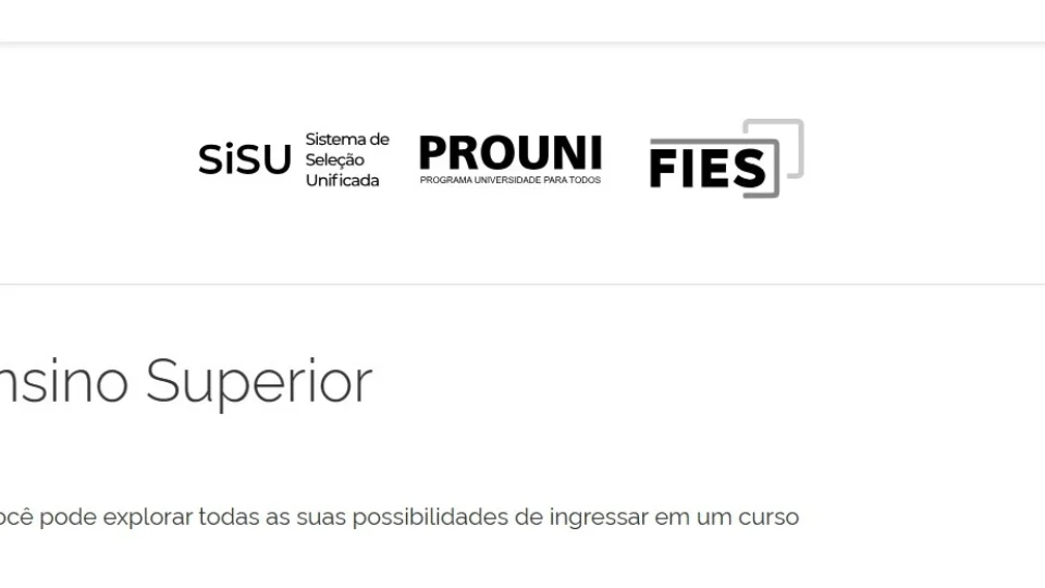 MEC divulga cronogramas do Sisu, Prouni e Fies