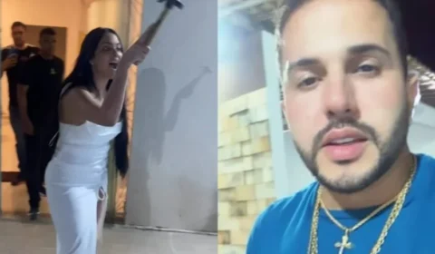 VEJA VÍDEO: Após discussão na web, Emily Garcia invade casa de Babal e exige bens do filho