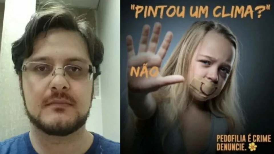 Homem que sequestrou e abusou de criança de 12 anos nesta quarta, fez postagem contra pedofilia