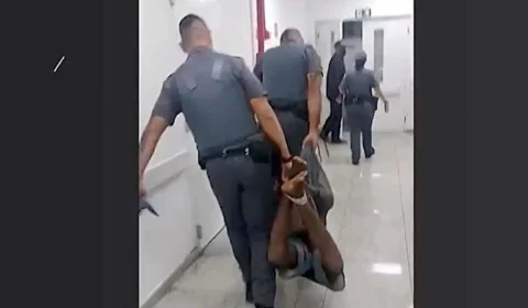 VÍDEO: PM paulista afasta agentes que carregaram homem amarrado por corda