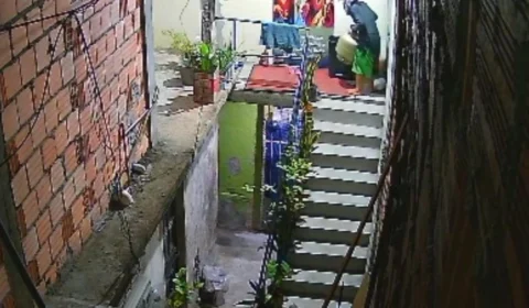 Ladrões de botija de gás invadem casa no bairro Coroado; veja