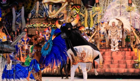 Caprichoso encerra a primeira noite do 56º Festival Folclórico de Parintins e emociona torcedores azulados