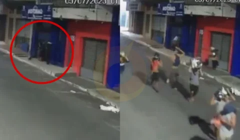Mendigos arrombam e saqueiam loja no centro de Manaus; Veja o vídeo