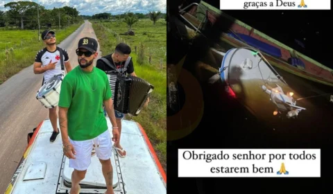 Lancha que levava banda Forró Ideal naufraga no porto de Caapiranga-AM