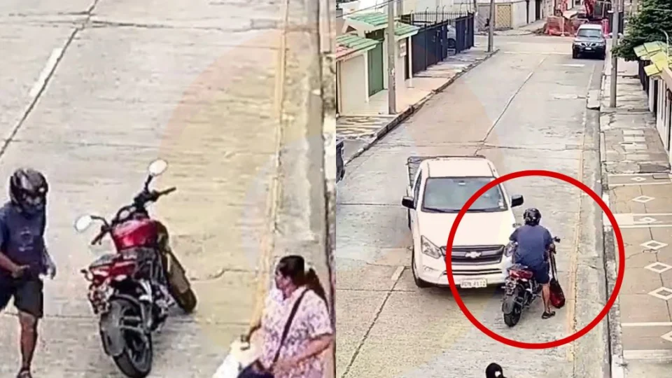 Homem em picape atropela ladrão após ele roubar a bolsa de uma mulher; Veja vídeo