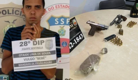 O vulgo ‘Bebê’ era pistoleiro de facção e tocava o terror no bairro no Puraquequara, diz PM