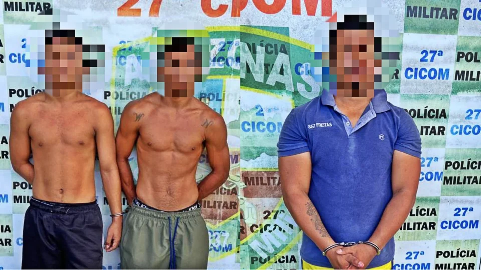 Trio é capturado com drogas e moto roubada no Mutirão