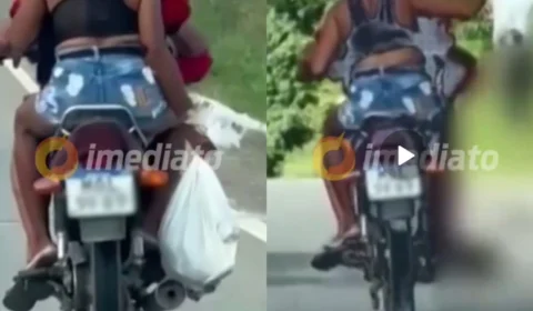 VEJA VÍDEO: gatos dentro de sacola são jogados em rodovia por casal em moto