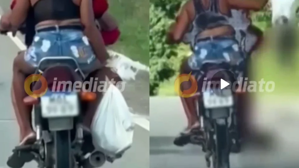 VEJA VÍDEO: gatos dentro de sacola são jogados em rodovia por casal em moto