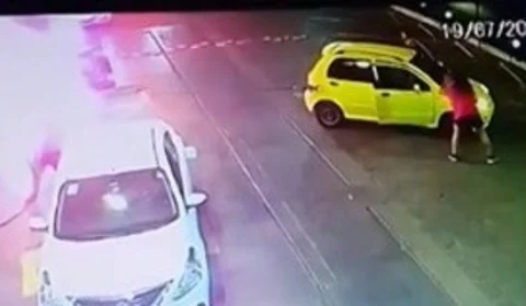 VEJA VÍDEO: Bomba de combustível explode e causa incêndio em posto