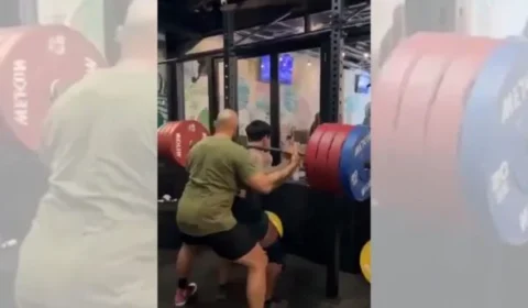 Cenas fortes: fisiculturista morre ao tentar fazer agachamento com 210kg