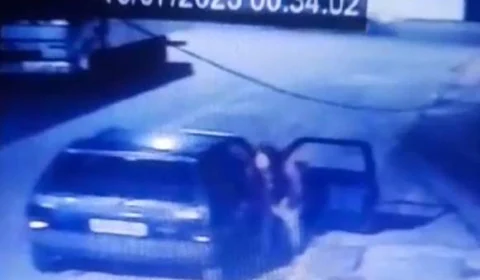 VEJA VÍDEO: mulher faz ‘pausa’ para urinar enquanto comparsa furta caminhão