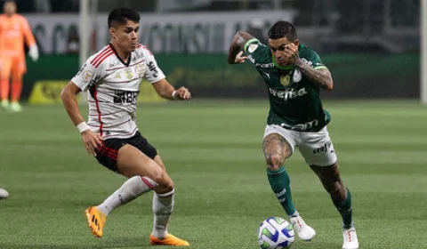 Em jogo marcado por paralisações no primeiro tempo, Palmeiras e Flamengo empatam pelo Brasileirão