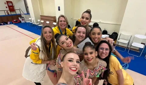 Brasil fatura bronze em competição internacional de ginástica rítmica