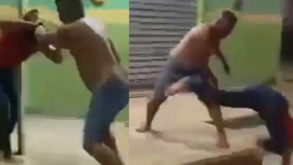 Vídeo mostra marido agredindo esposa em via pública no Amazonas; assista