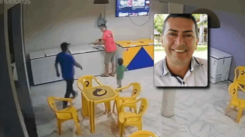 VEJA VÍDEO: Dono de bar é brutalmente assassinado a tiros na frente de criança