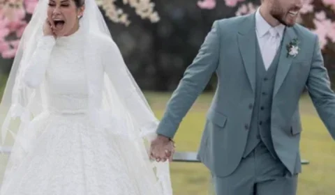 As alianças de casamento de Maíra Cardi e Thiago Nigro possuem mais de 200 diamantes e foram transportadas para os noivos em um carro forte