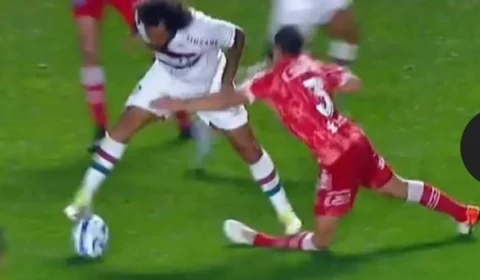 VEJA VÍDEO: Jogador do Fluminense quebra a perna de rival em lance acidental e é expulso