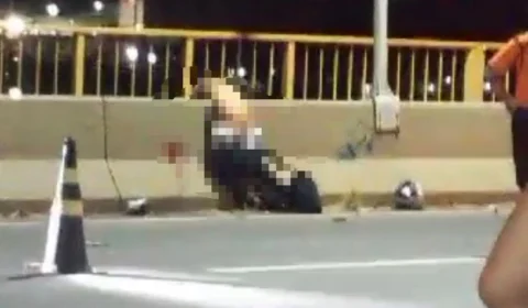 Veja vídeo: homem morre na Ponte do Rio Negro após perder o controle da motocicleta