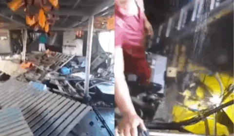 VEJA VÍDEOS: Explosão em porão de barco deixa um morto e feridos em Manaus