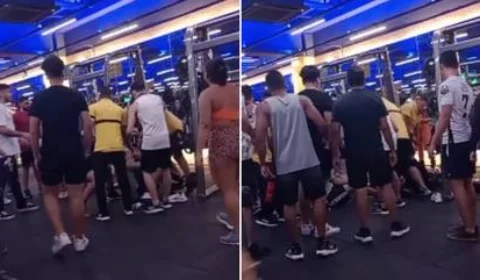 VEJA VÍDEO: Alunos saem no soco em academia por causa de aparelho