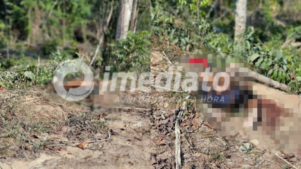 Corpo de homem ajoelhado e com mãos amarradas é encontrado em ramal; IMAGENS