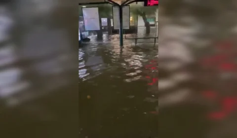 Espanha em alerta: fortes chuvas e tromba d’Água inundam Santander; Veja vídeo