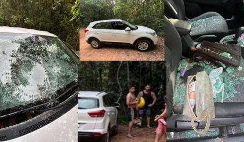 Turista tem carro quebrado por empresário na Cachoeira do Mutum; Veja vídeo