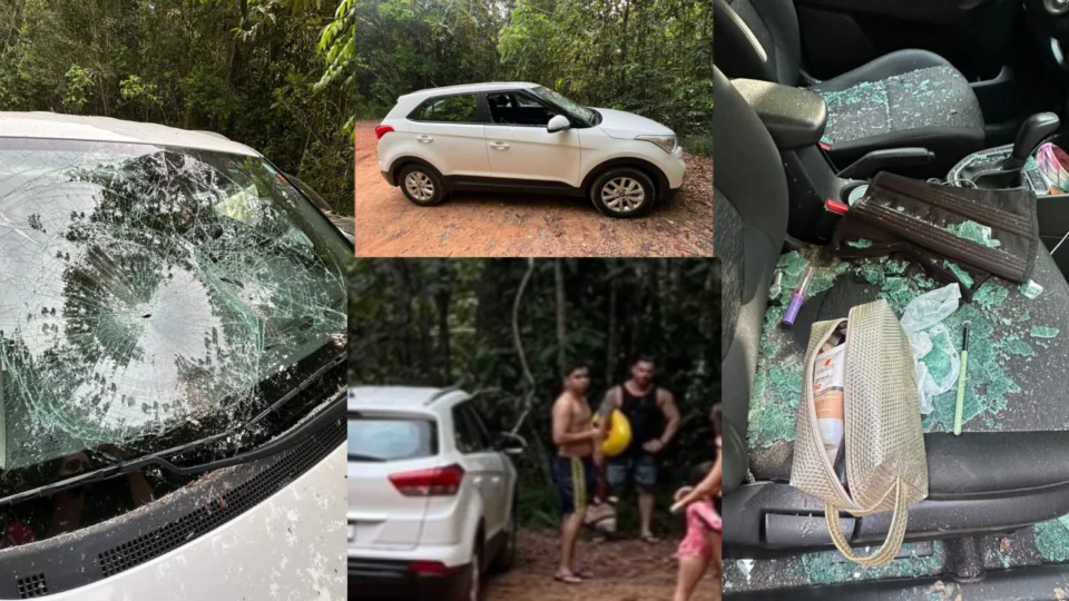 Turista tem carro quebrado por empresário na Cachoeira do Mutum; Veja vídeo