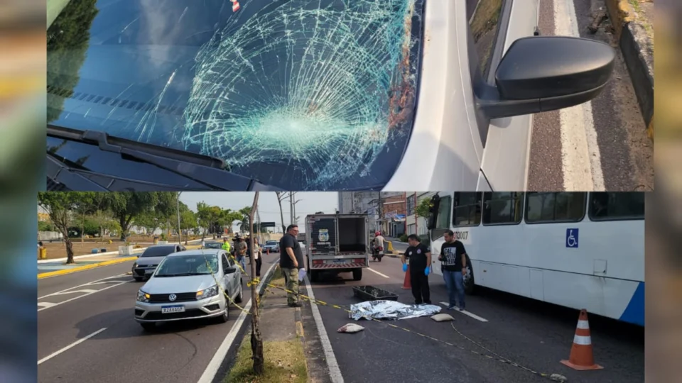 Idoso de 76 anos morre atropelado ao tentar atravessar a avenida Djalma Batista