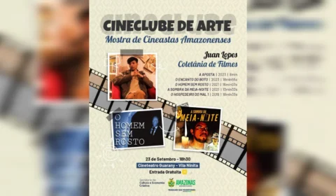 Mostra de Cineastas Amazonenses deste ano será realizada neste sábado, em Manaus