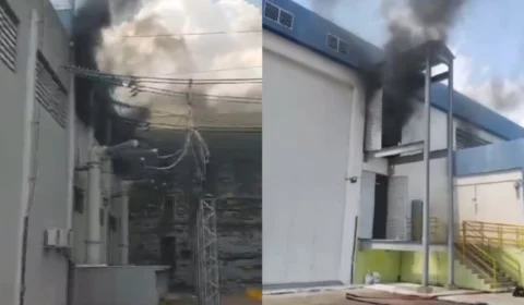Incêndio atinge subestação da Amazonas Energia; Veja vídeo