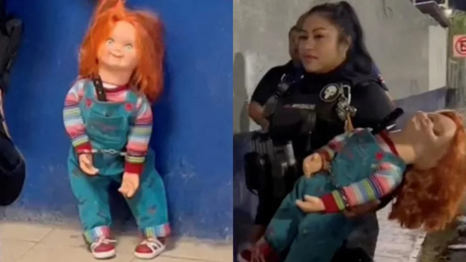 Boneco Chucky é preso por exigir dinheiro das vítimas; Veja vídeo