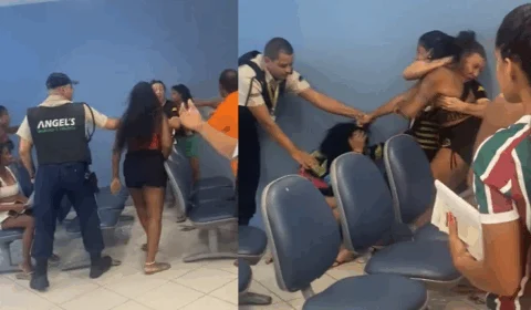 VEJA VÍDEO: mulher diz que marido militar tem prioridade na fila e leva surra
