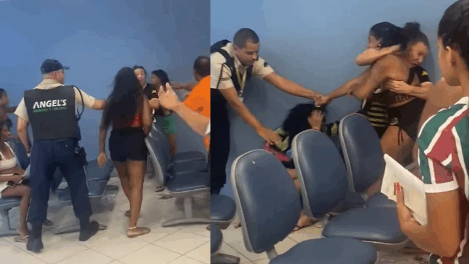 VEJA VÍDEO: mulher diz que marido militar tem prioridade na fila e leva surra