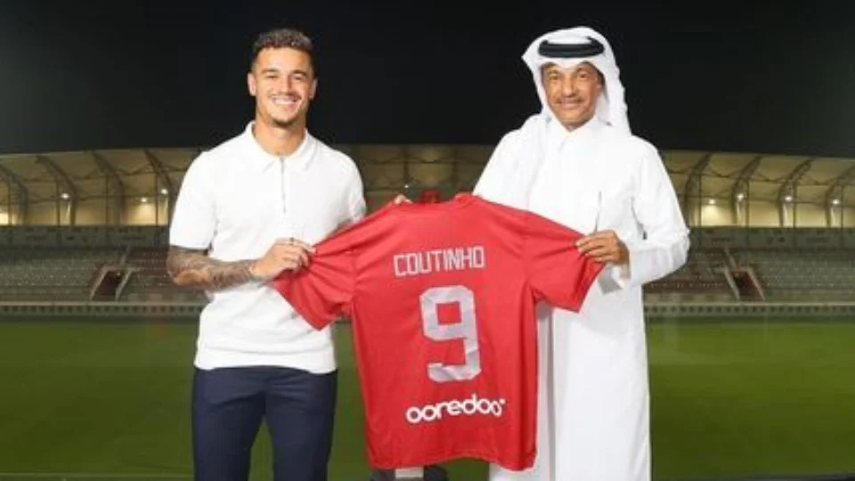 Coutinho é emprestado por um ano ao Al-Duhail, do Catar