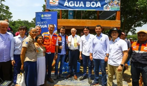 Wilson Lima e o vice-presidente Alckmin entregam nova unidade do projeto Água Boa em Iranduba