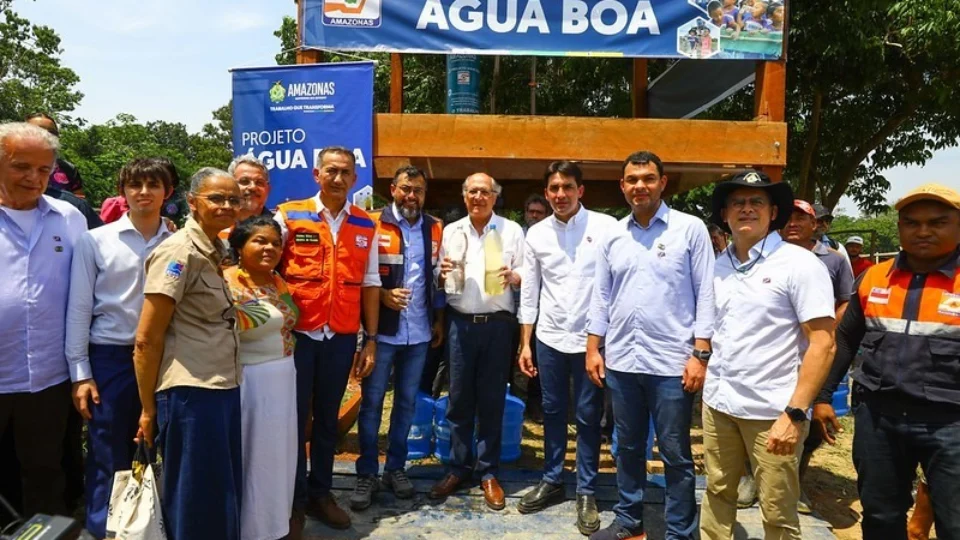 Wilson Lima e o vice-presidente Alckmin entregam nova unidade do projeto Água Boa em Iranduba