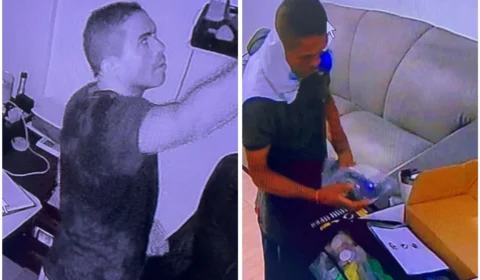 VÍDEOS: Imagens mostram homem roubando lava jato em Manaus